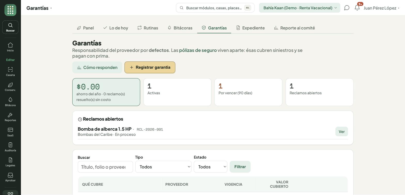 Garantías vigentes y lo que llevan ahorrado en reclamos resueltos sin costo