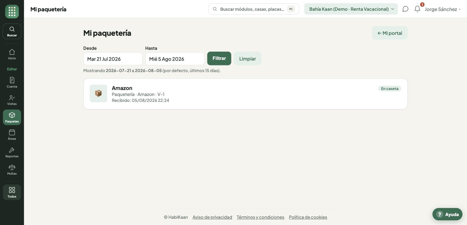 Mis paquetes: qué llegó y qué sigue en caseta
