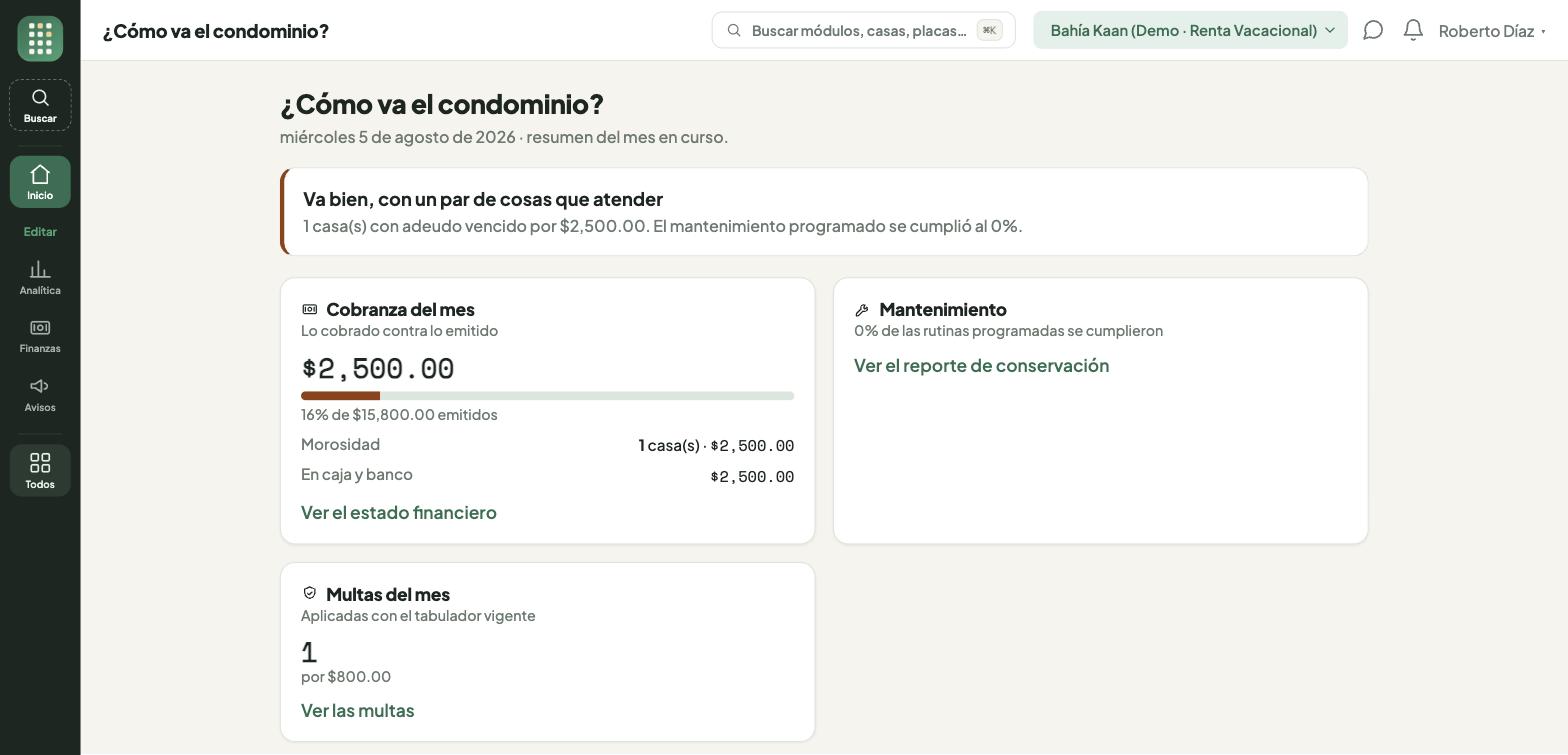¿Cómo va el condominio? — HabiKaan
